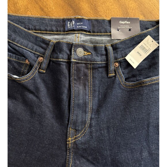 Gap Denim GapFlex Slim Taper Jeans Men's 30 x 32 Medium Wash NWT - Picture 4 of 6